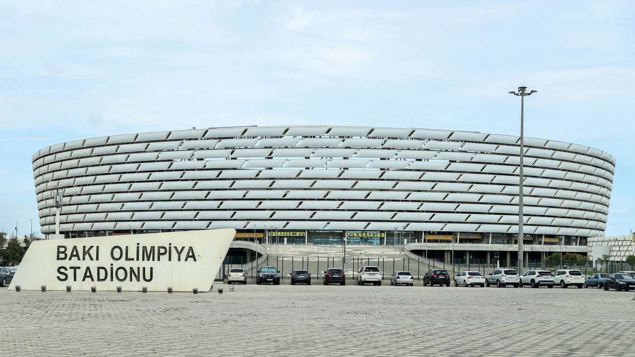 FILE PHOTO: Picture of the venue for the COP29 conference in Baku