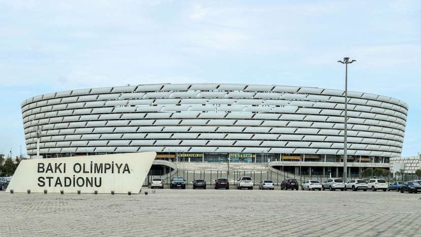 FILE PHOTO: Picture of the venue for the COP29 conference in Baku