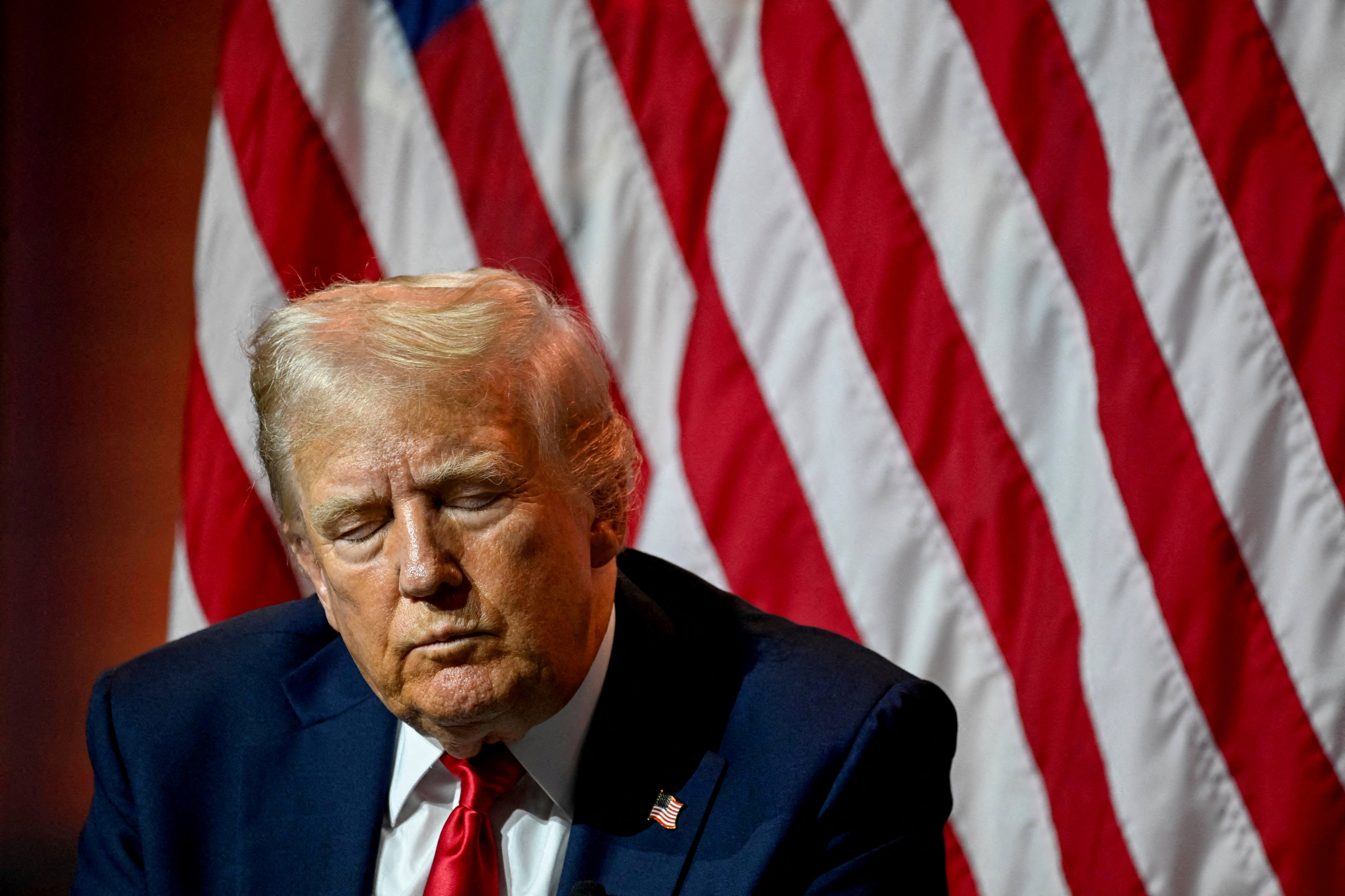 FILE PHOTO: Trump speaks at NABJ venue in Chicago