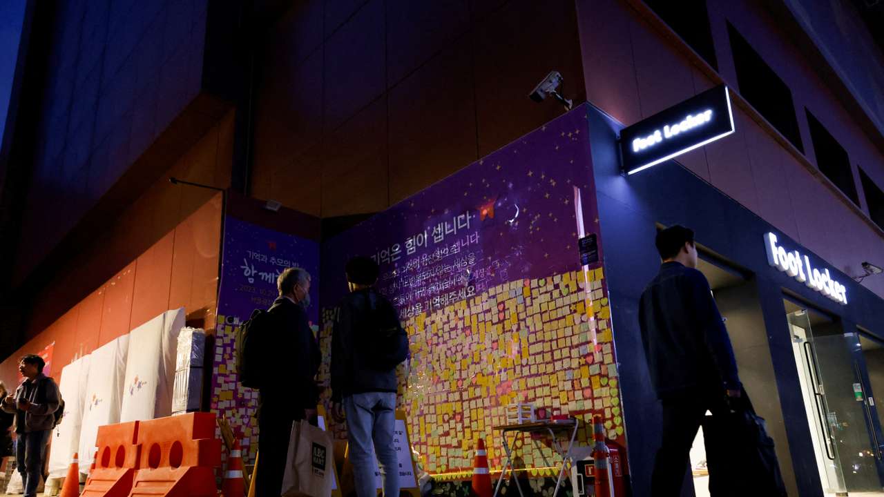 FILE PHOTO: South Korea installs CCTV cameras with AI tech to prevent another disaster like the Halloween crowd crush in Seoul