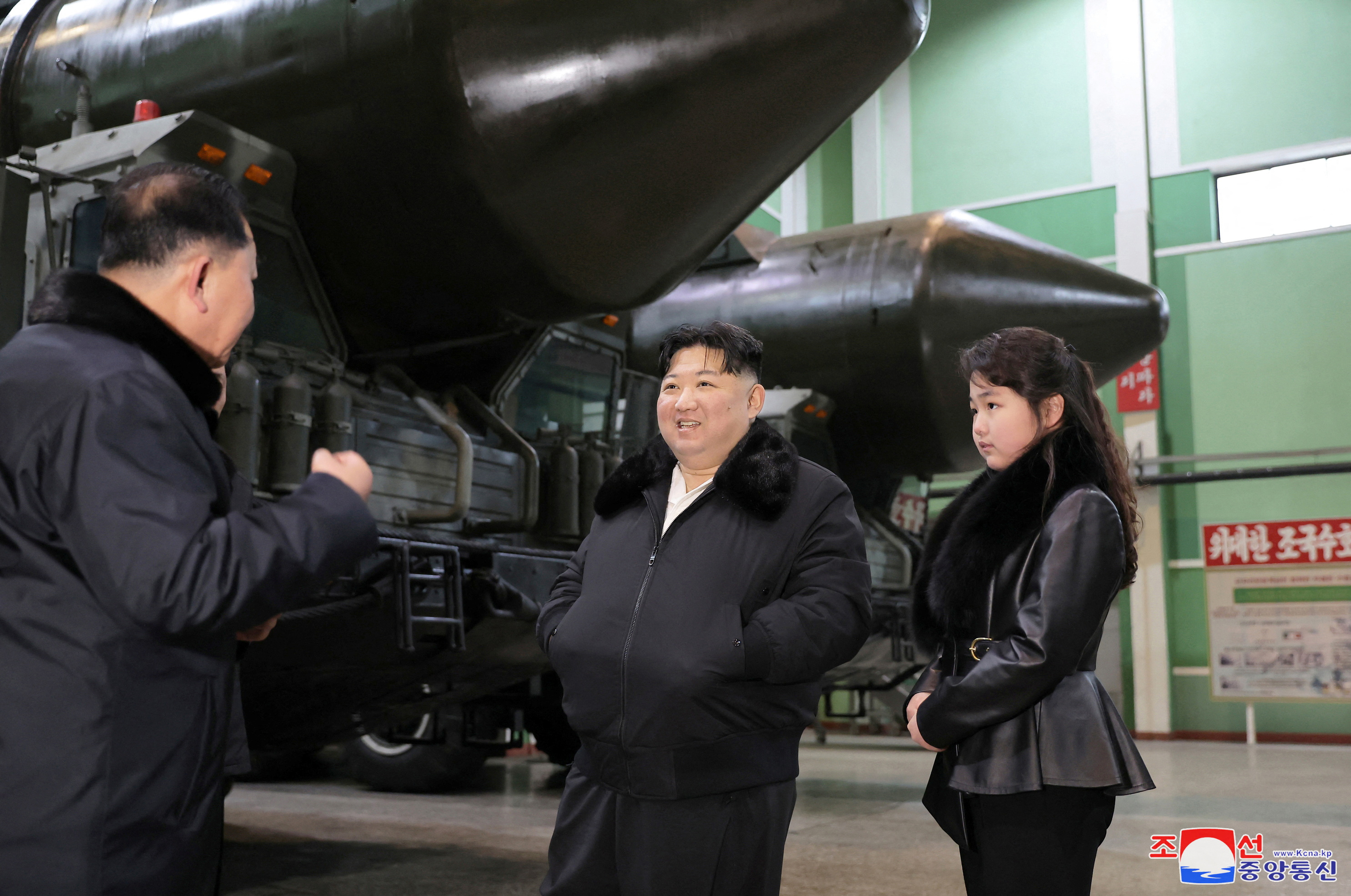 North Korean leader Kim Jong Un visits a military vehicle production plant