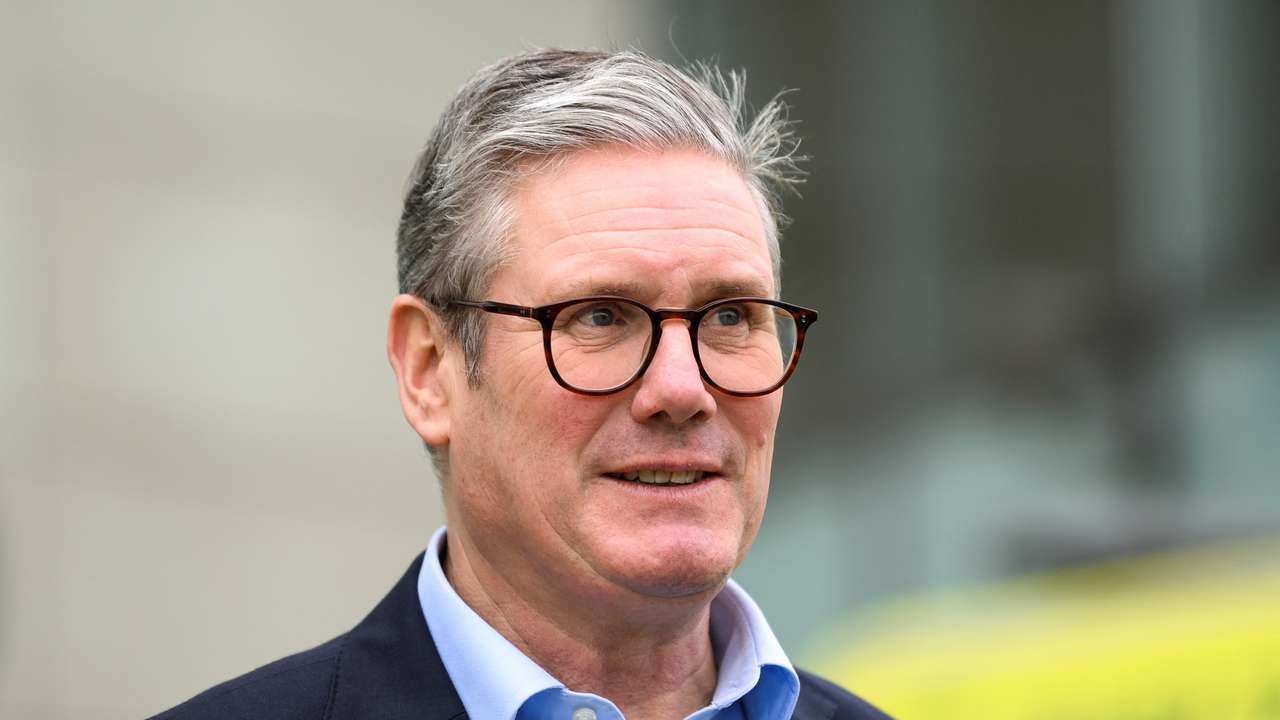 British Prime Minister Keir Starmer visits a NHS Healthcare Facility in London