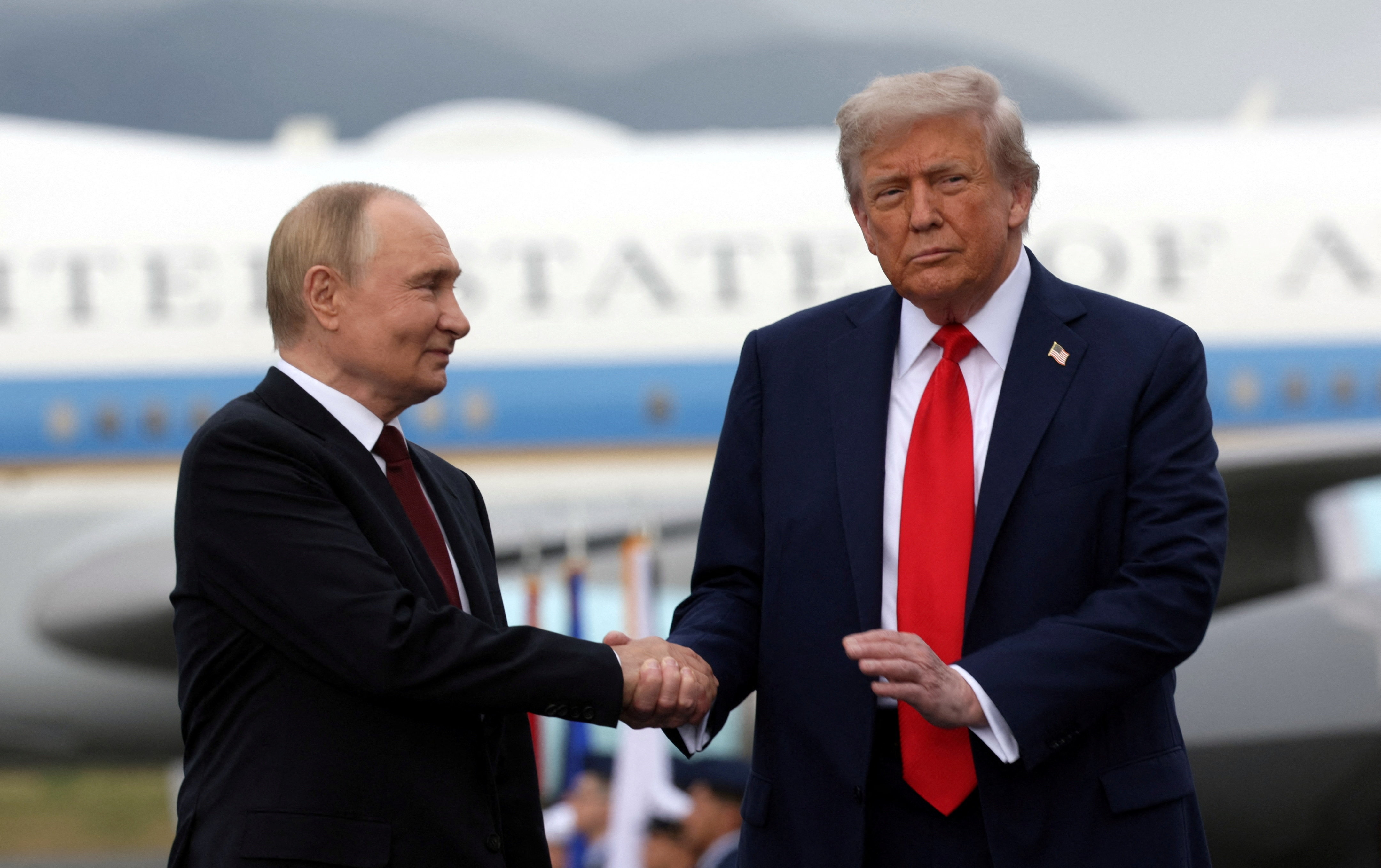 U.S. President Trump meets with Russian President Putin in Alaska