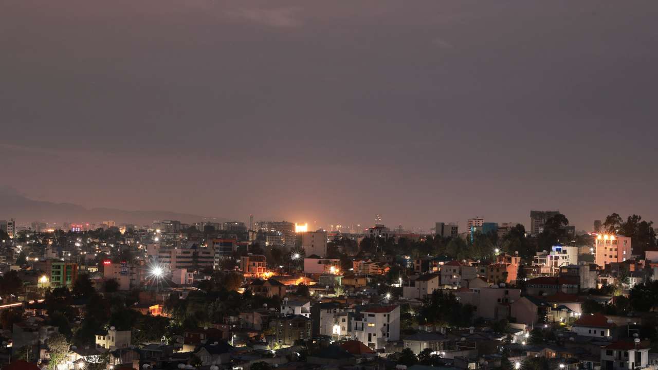 A general view of the cityscape of Addis Ababa