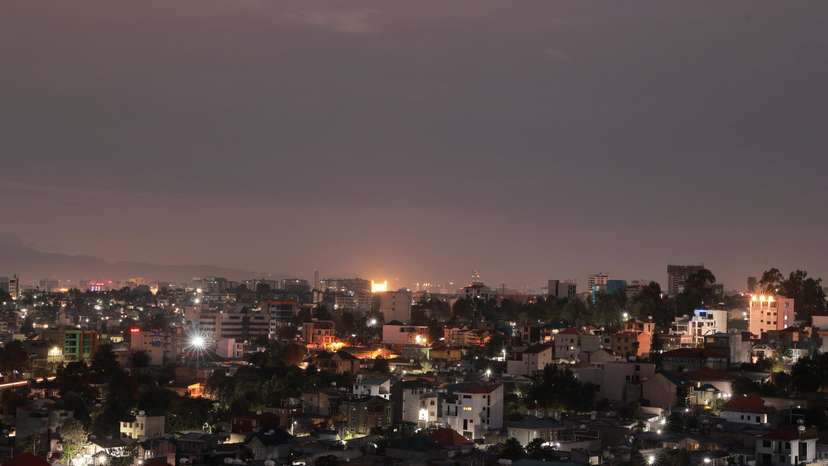 A general view of the cityscape of Addis Ababa
