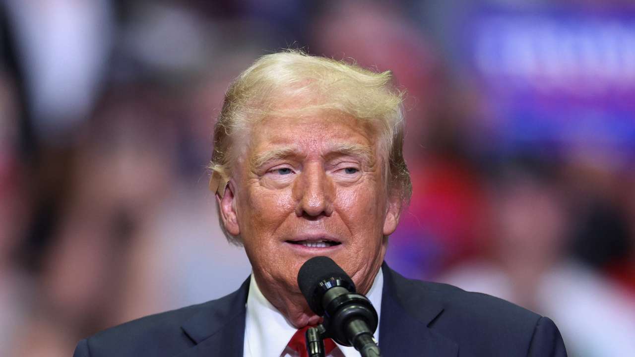 Republican presidential nominee Trump holds a campaign rally with his running mate Vance for the first time, in Grand Rapids