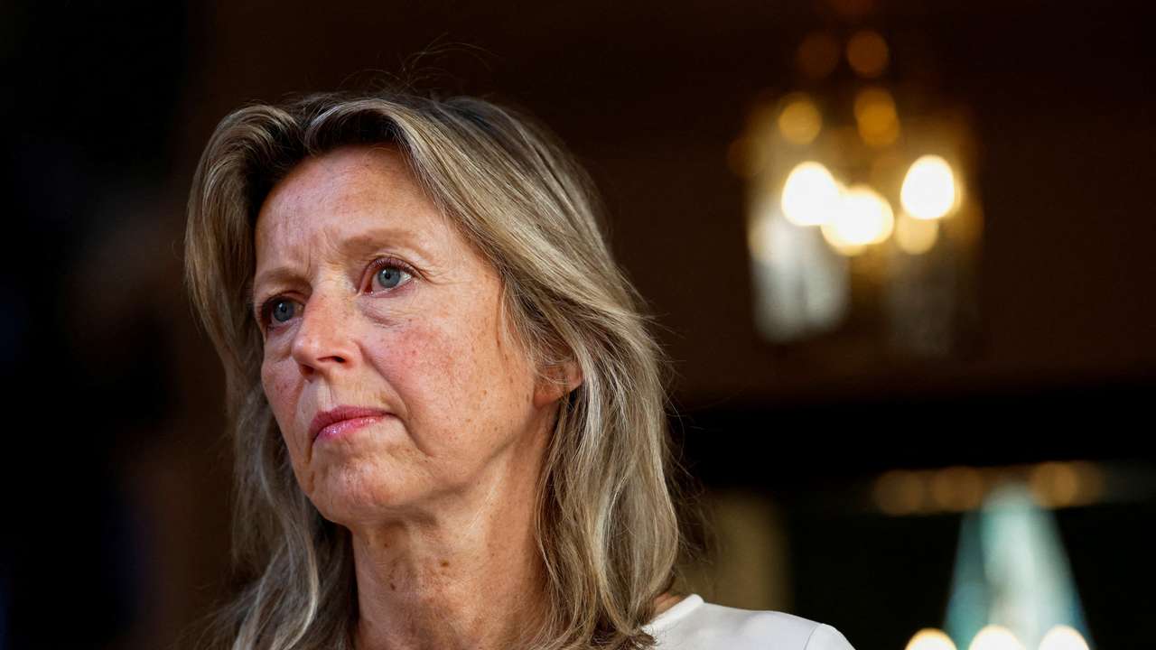 FILE PHOTO: Dutch Defence Minister Kajsa Ollongren reacts during an interview with Reuters