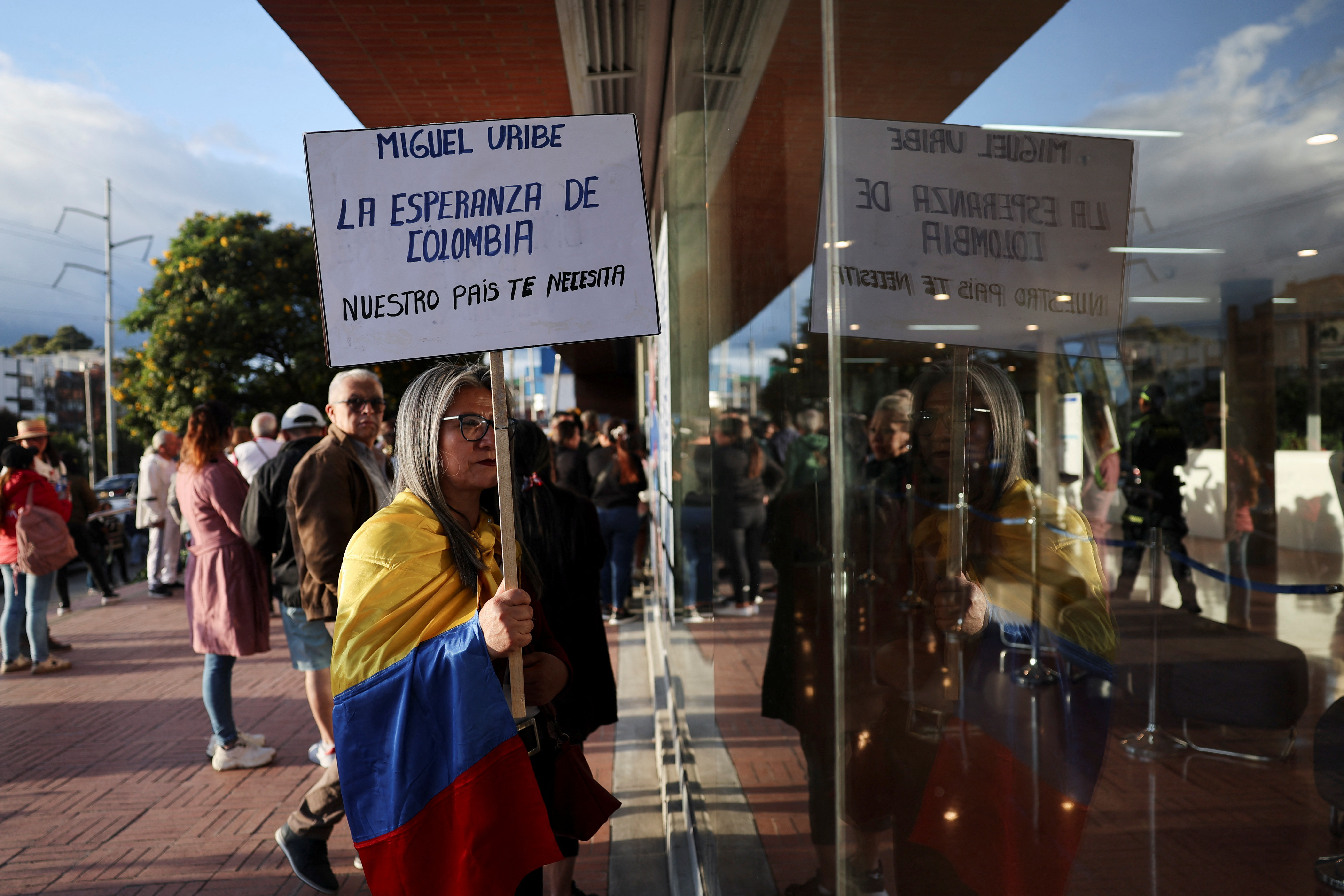 Colombian Senator Miguel Uribe shot during a campaign event, in Bogota
