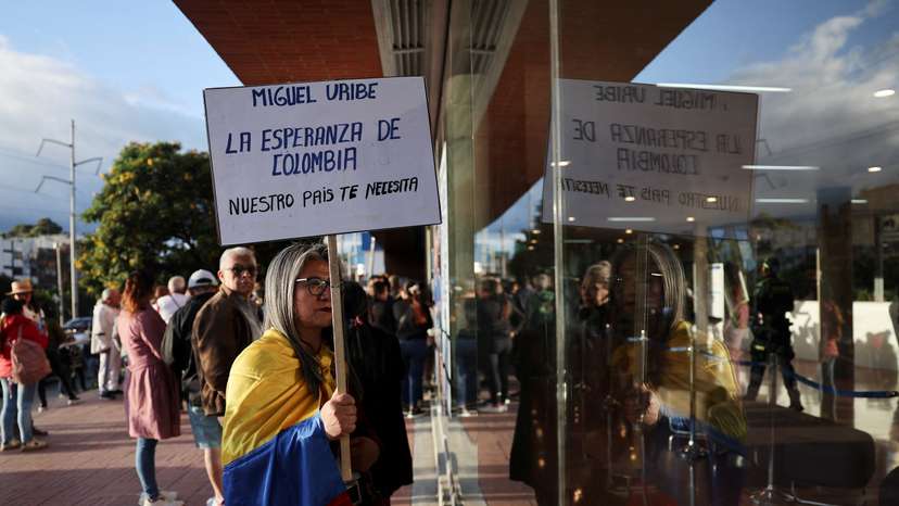 Colombian Senator Miguel Uribe shot during a campaign event, in Bogota