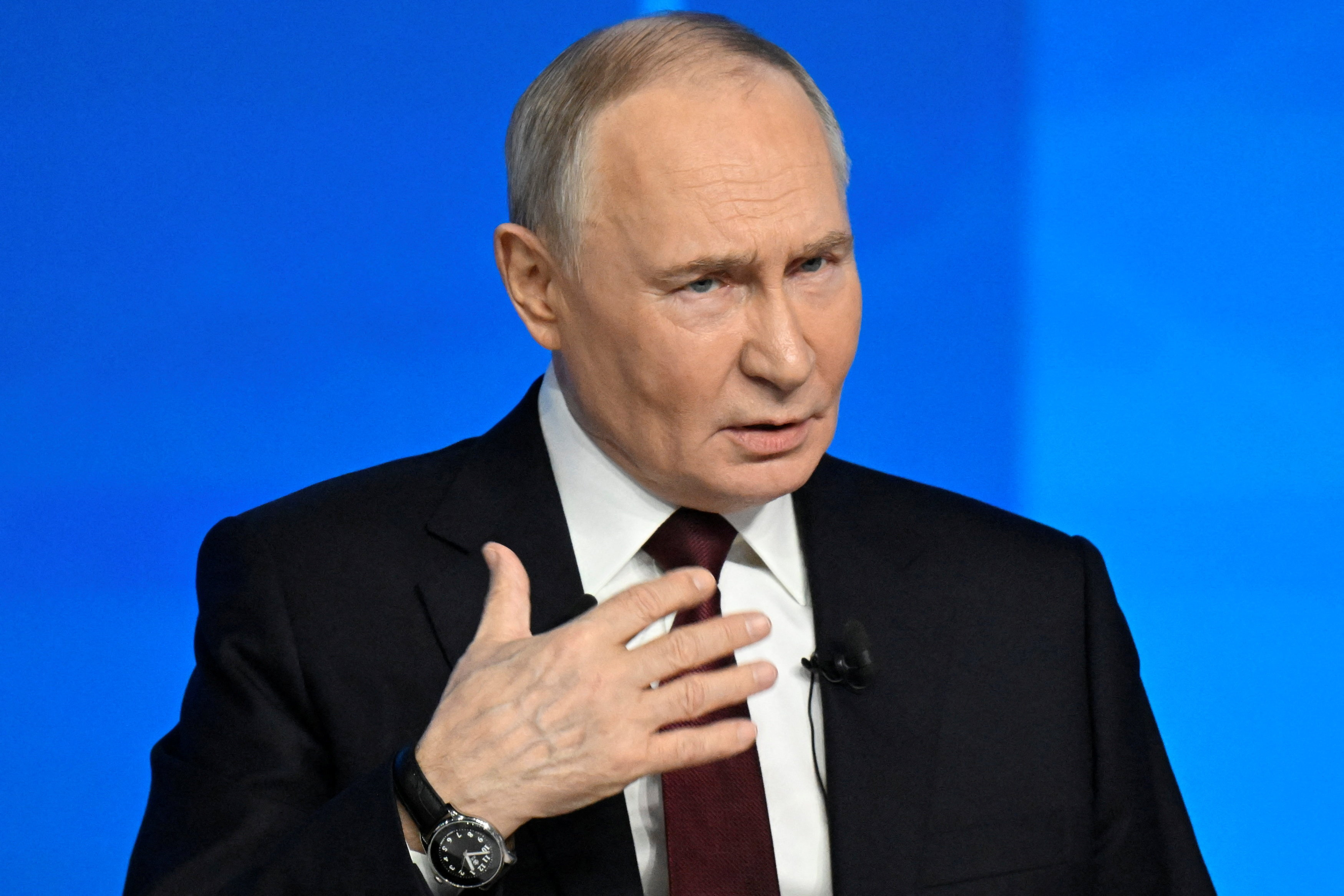 Russian President Putin holds the annual press conference in Moscow