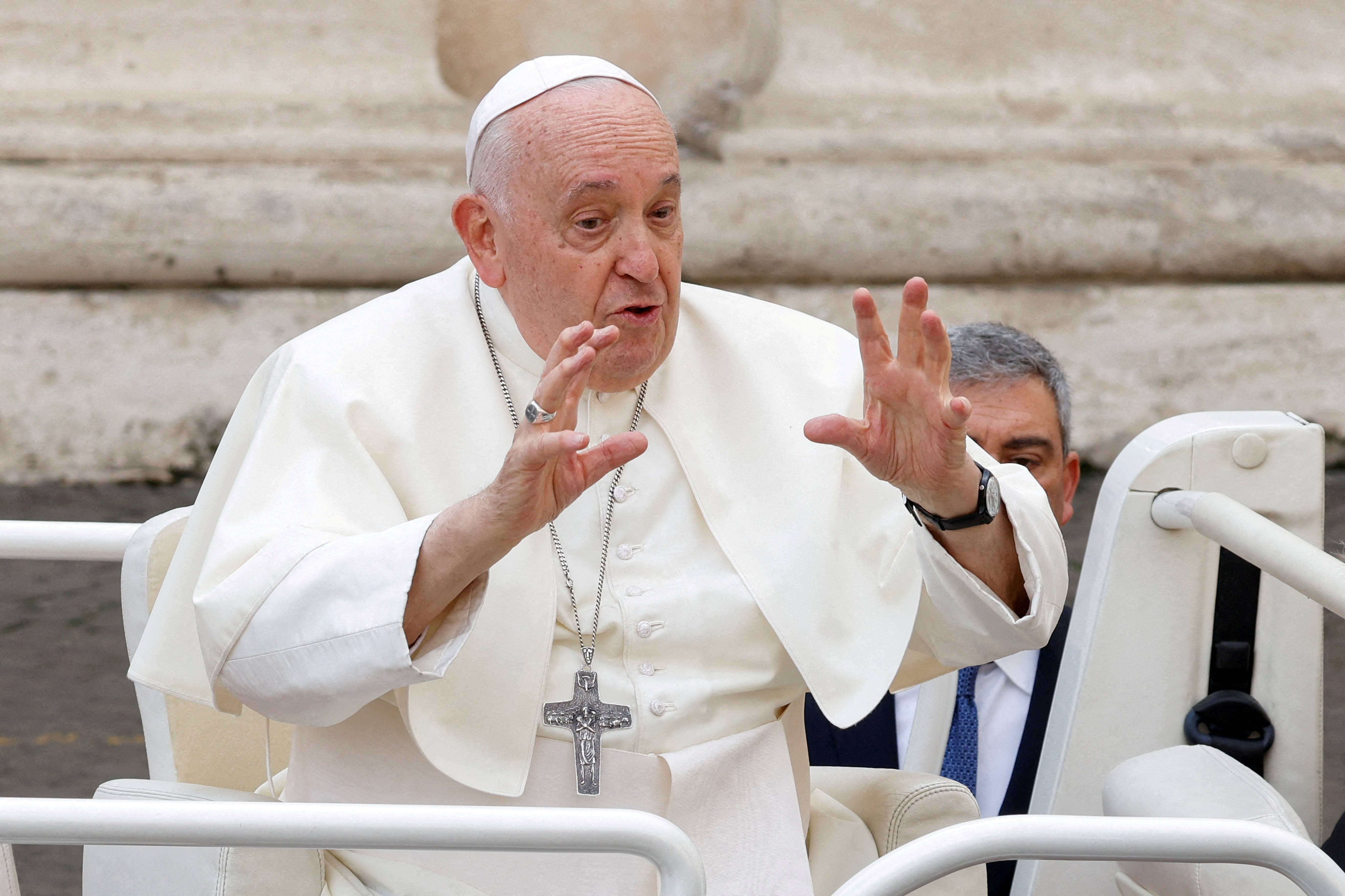 FILE PHOTO: Pope Francis holds a weekly audience at the Vatican