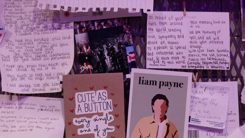 Tributes to Liam Payne in London