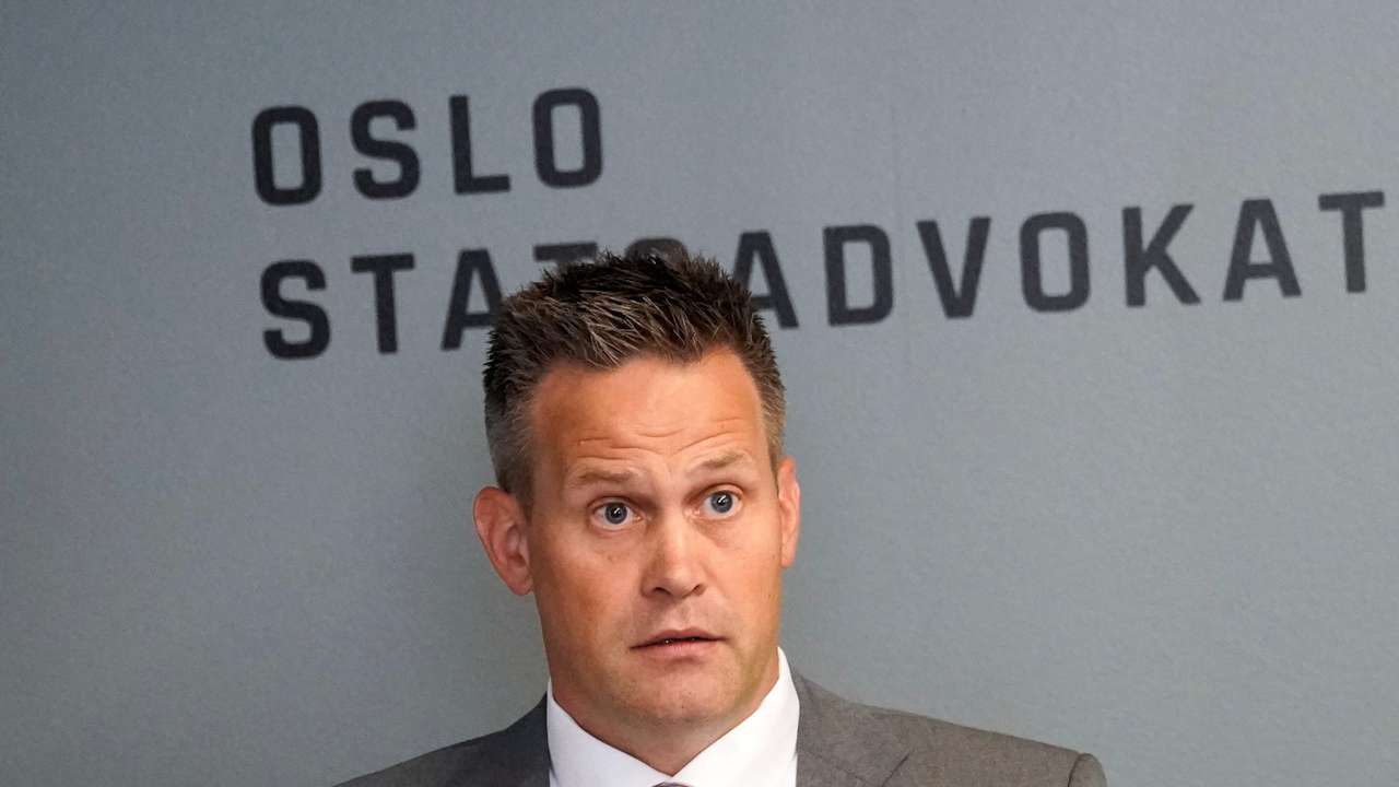 Norwegian State Attorney Sturla Henriksbo reports on the decision on the indictment of Marius Borg Hoiby, son of Norway's Crown Princess Mette-Marit, in Oslo