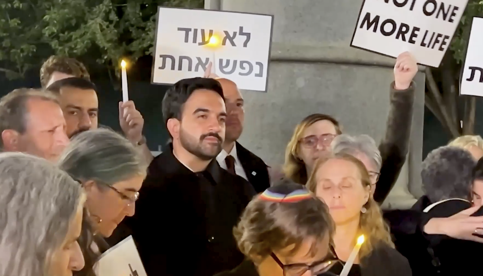 Mamdani flees vigil