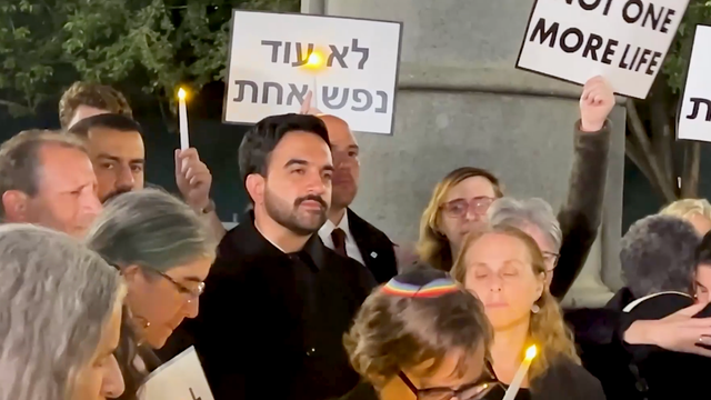Mamdani flees vigil