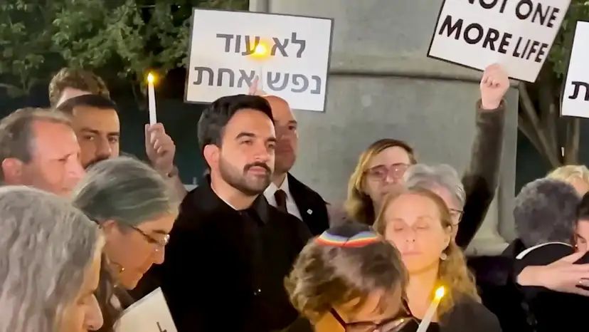 Mamdani flees vigil