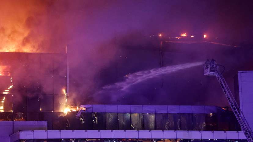 Gunmen open fire at people at concert hall near Moscow