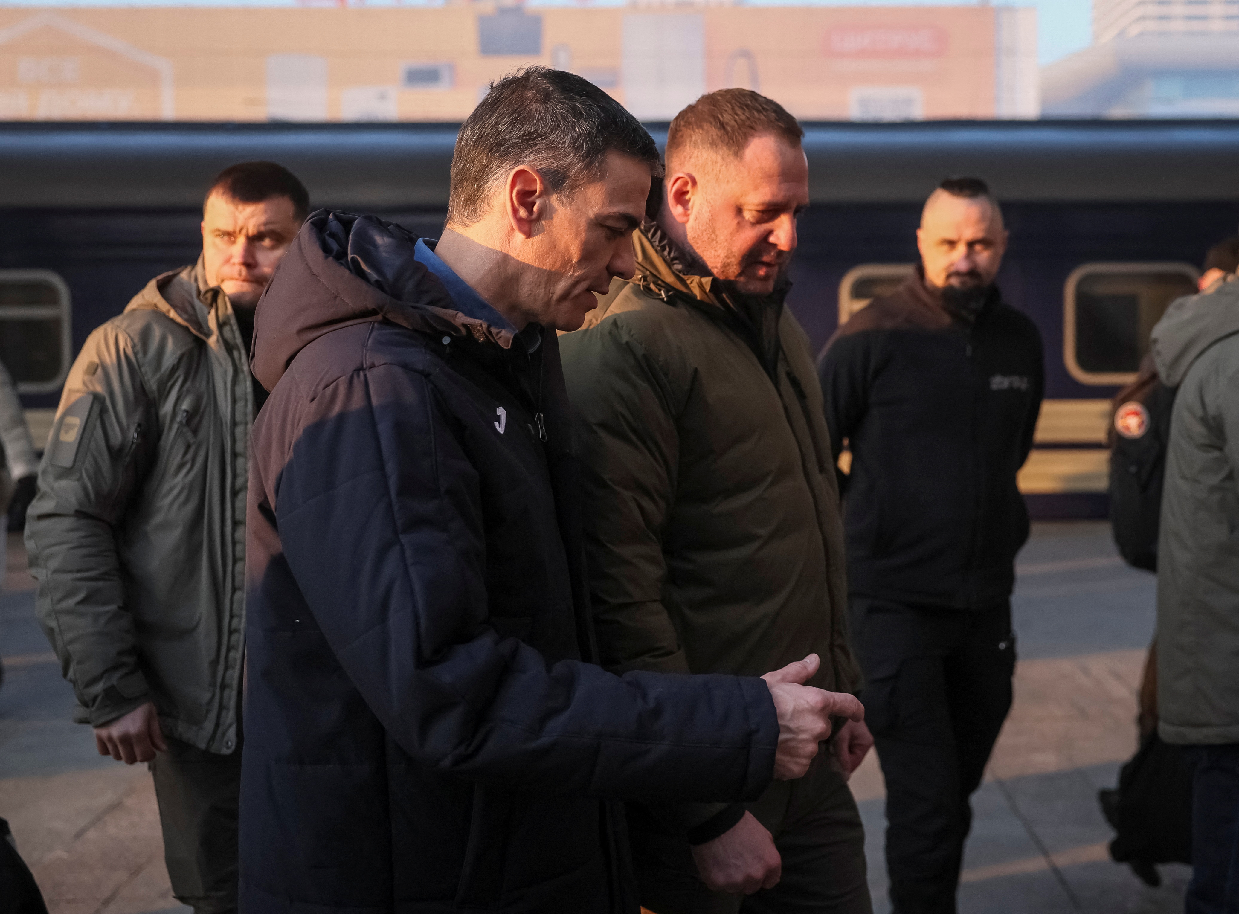 Spanish Prime Minister Pedro Sanchez visits Kyiv