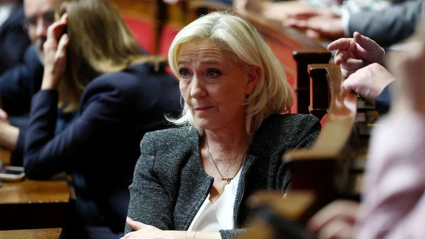 FILE PHOTO: French far-right leader and member of parliament Marine Le Pen