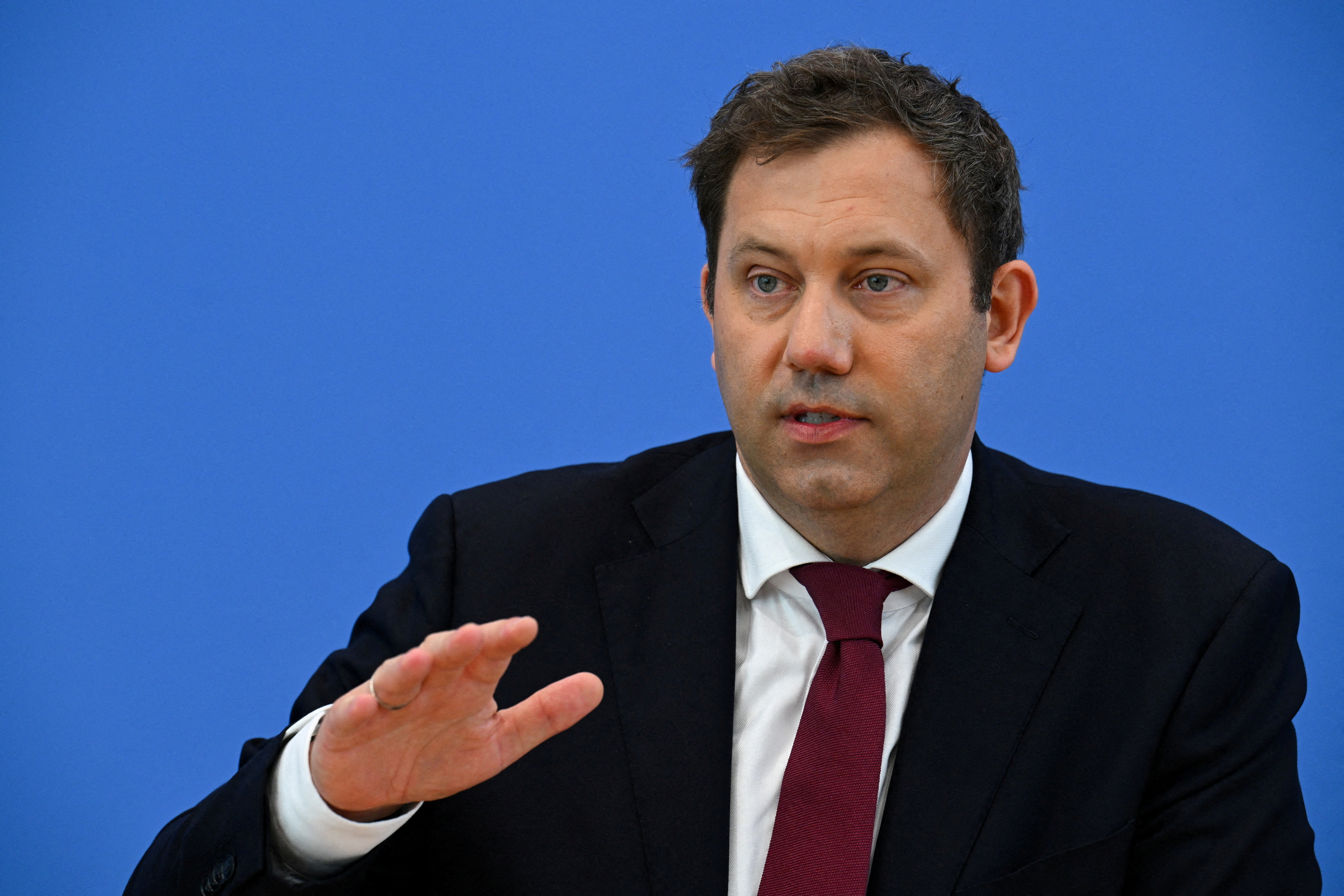 FILE PHOTO: German Finance Minister Klingbeil presents budget for 2026