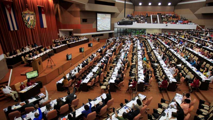 A general view of a session of the National Assembly in Havana