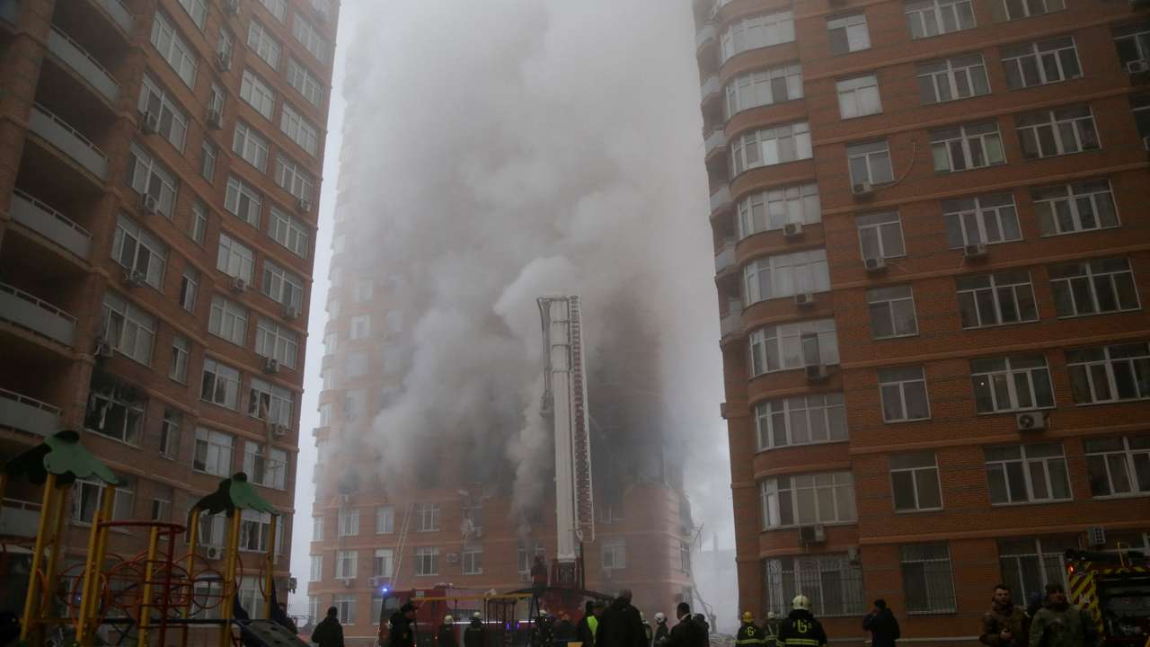 Aftermath of a Russian missile attack in Odesa