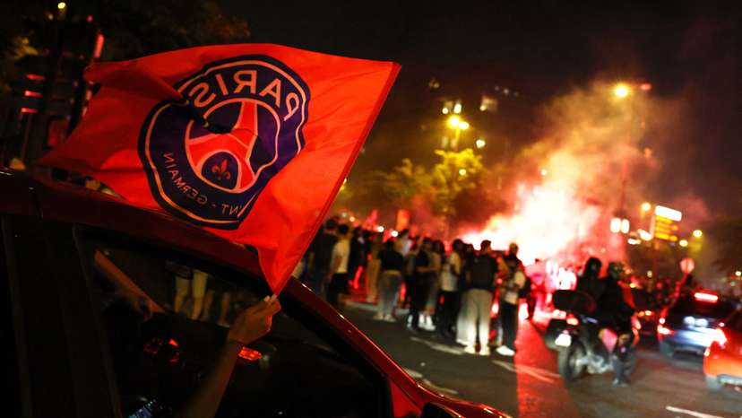 Champions League - Final - Paris St Germain fans gather in Paris