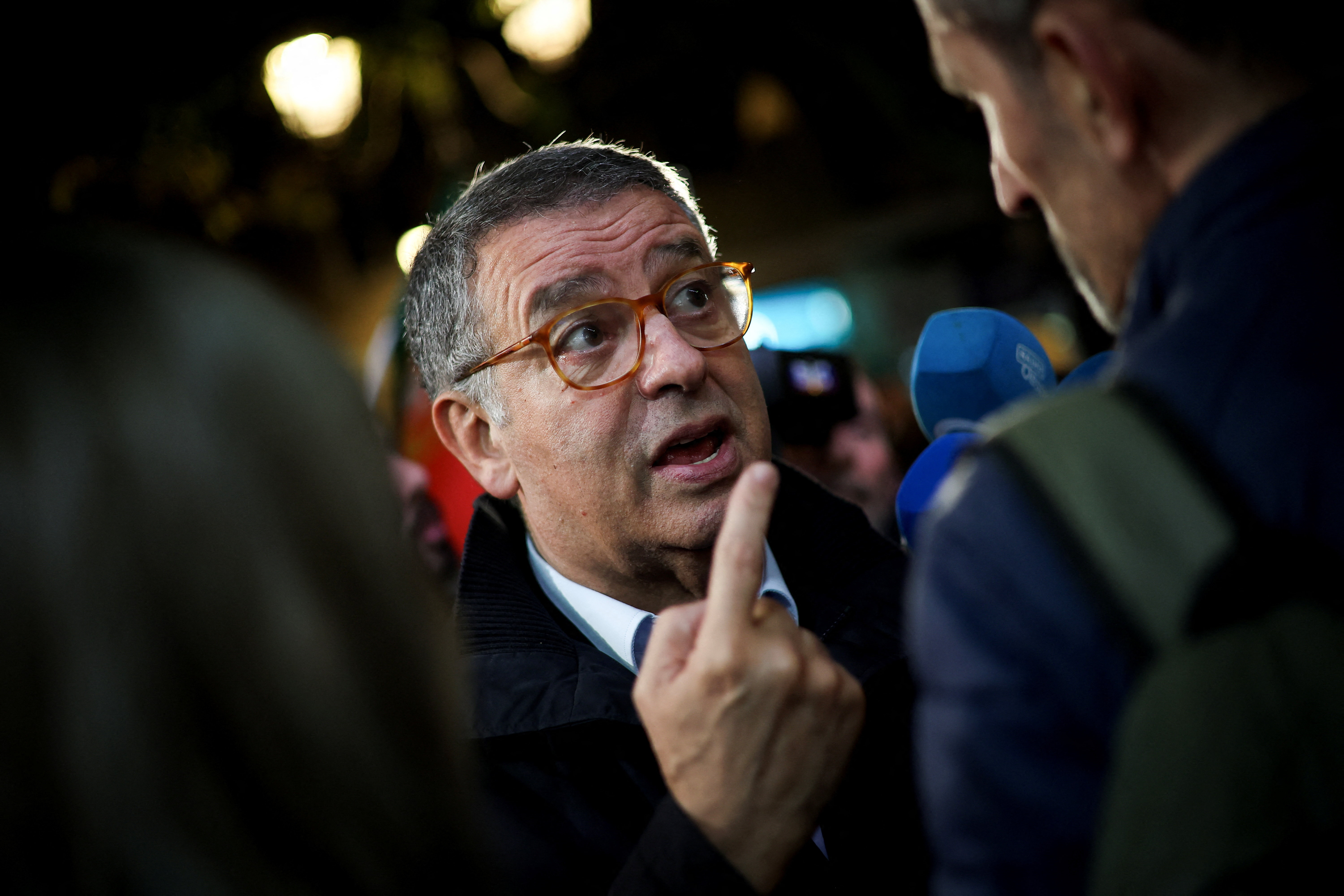 Antonio Jose Seguro, presidential candidate for the January 18 election, holds rally in Setubal