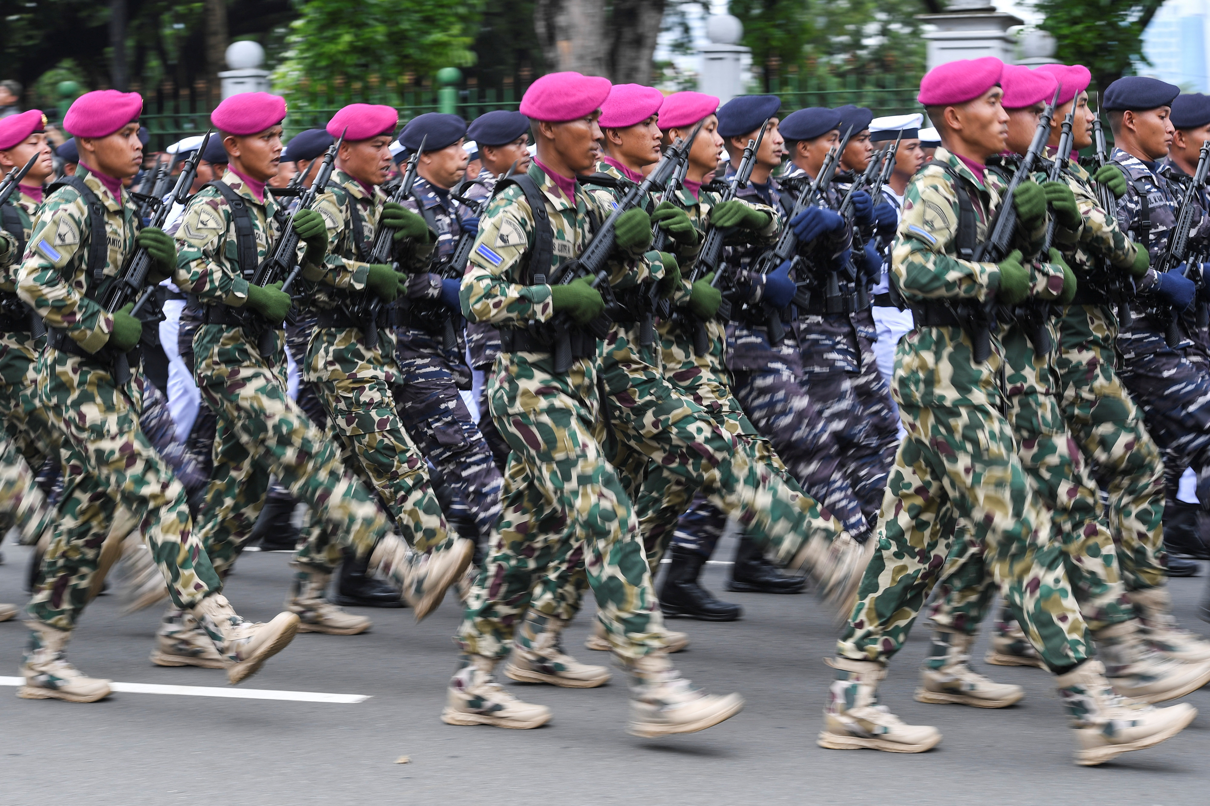 77th-anniversary celebration of the Indonesian Army in Jakarta