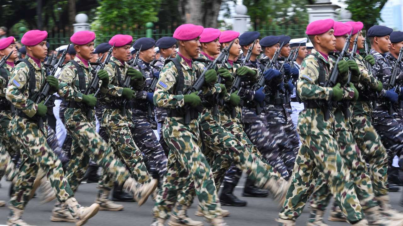77th-anniversary celebration of the Indonesian Army in Jakarta