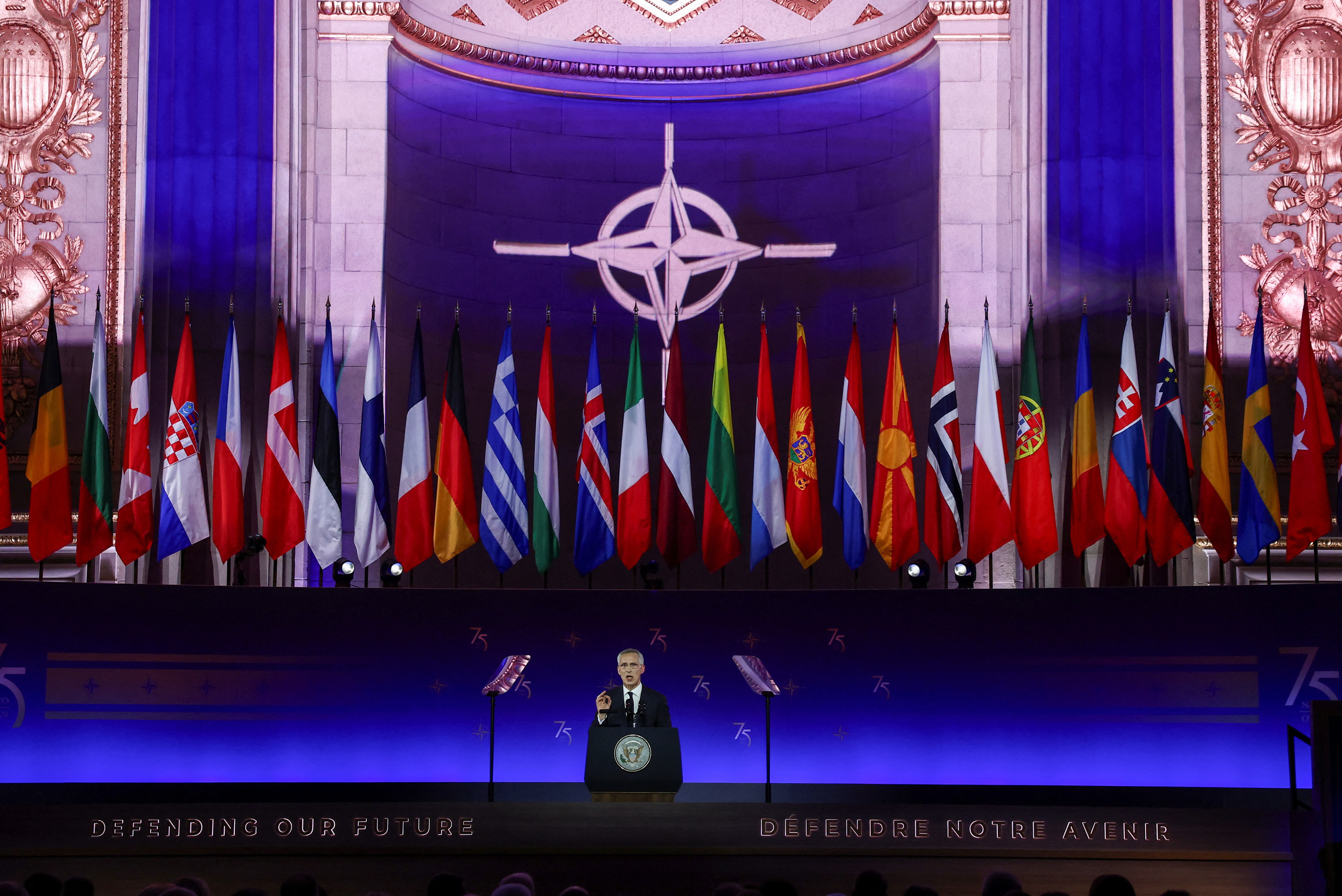 Commemoration of the 75th anniversary of the alliance at a NATO event, in Washington
