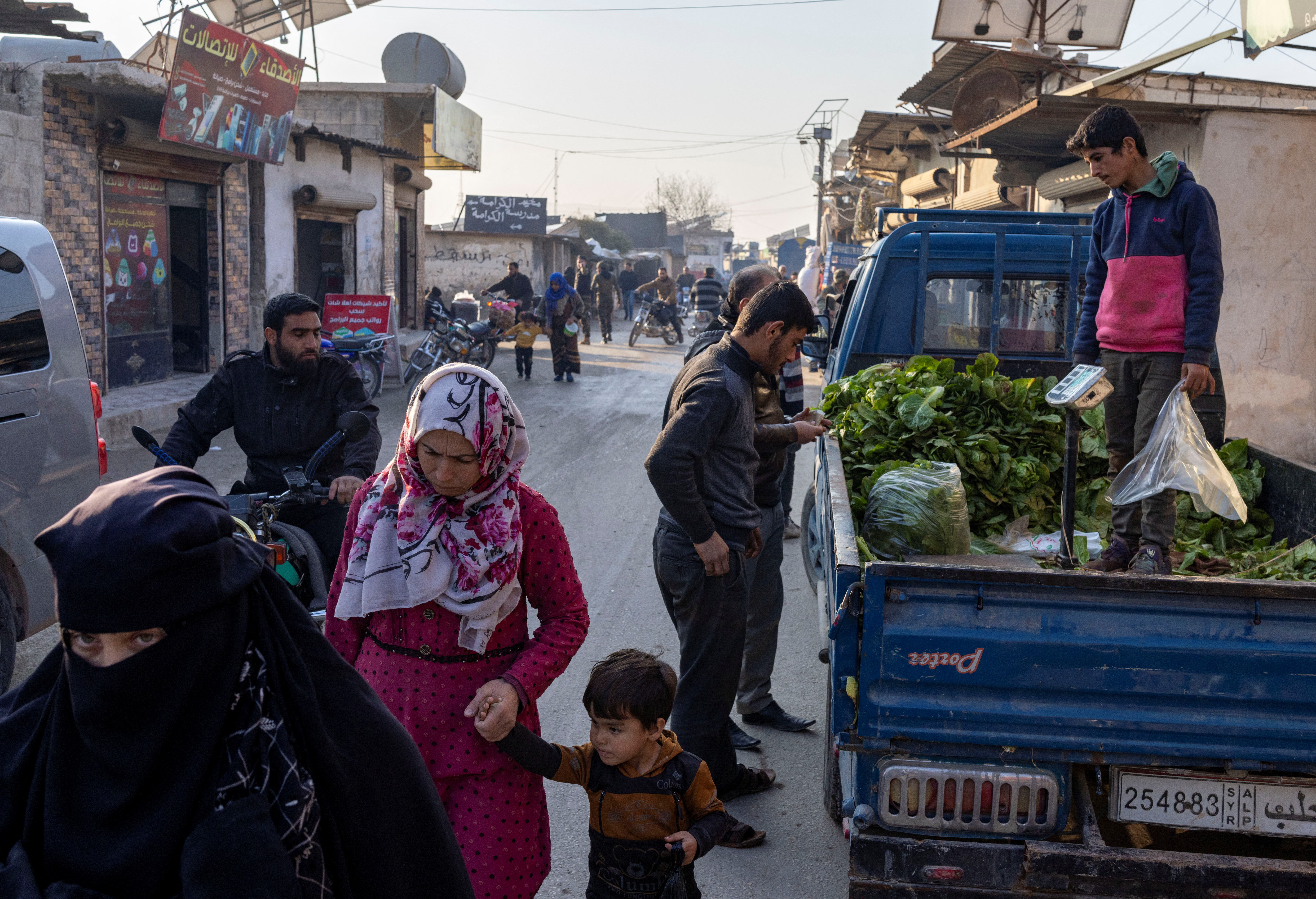 Daily life in Idlib, a Syrian city where HTS had maintained an administration at the time when Syria's civil war front lines were frozen
