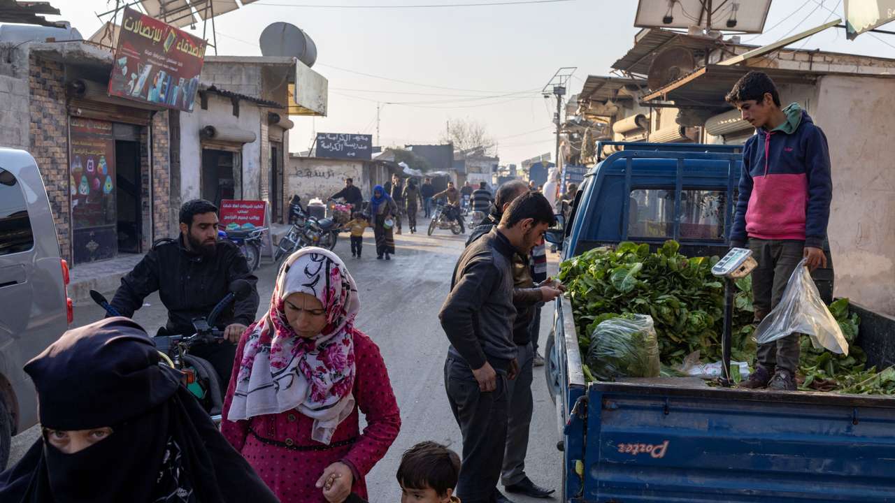 Daily life in Idlib, a Syrian city where HTS had maintained an administration at the time when Syria's civil war front lines were frozen