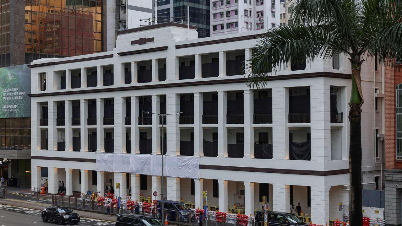 The International Organisation for Mediation (IOMed) headquarters, a China-initiated body, under construction for global dispute resolution, in Hong Kong