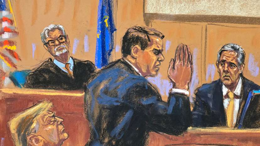 Former U.S. President Donald Trump appears at court in New York