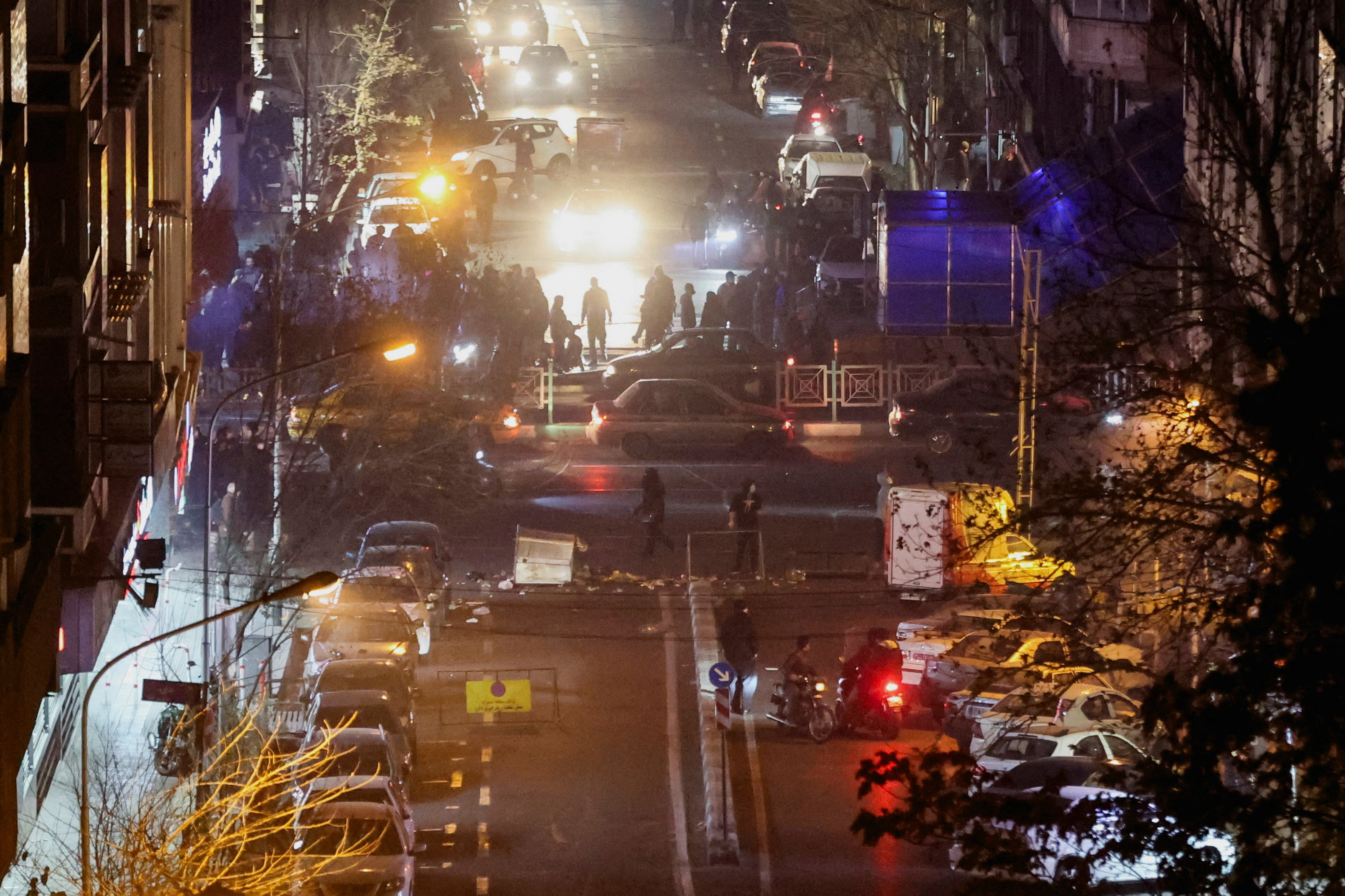 Protest over the collapse of the currency's value, in Tehran