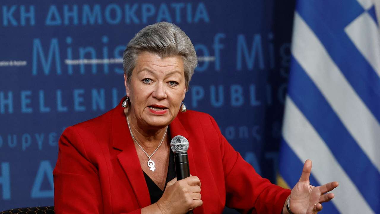 EU Home Affairs Commissioner Ylva Johansson visits Athens