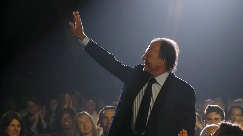 FILE PHOTO: Honorary degree recipient recording artist Julio Iglesias is recognized during Berklee College of Music's Commencement Concert in Boston