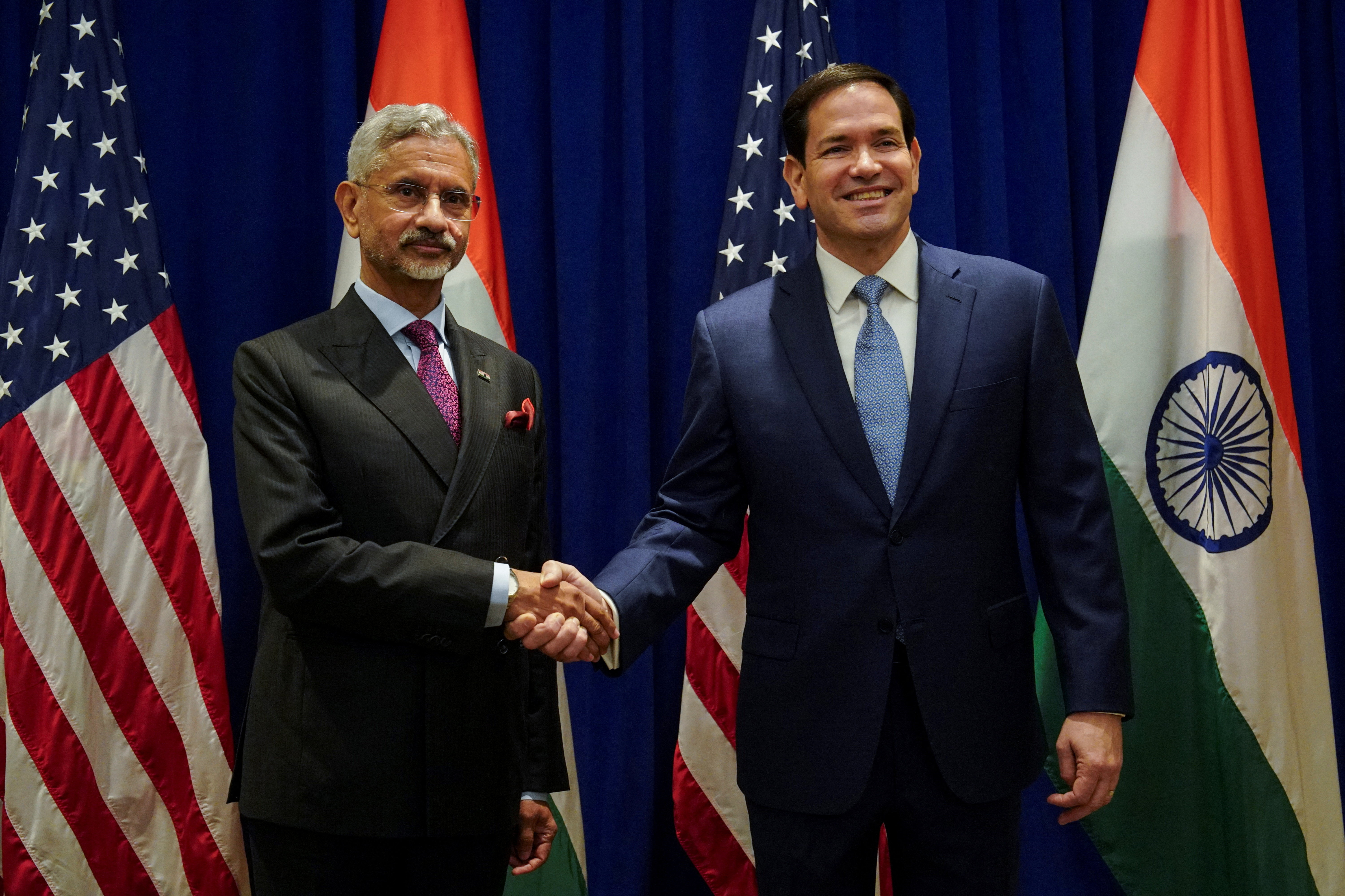 Indian External Affairs Minister S. Jaishankar meets with U.S. Secretary of State Marco Rubio in New York