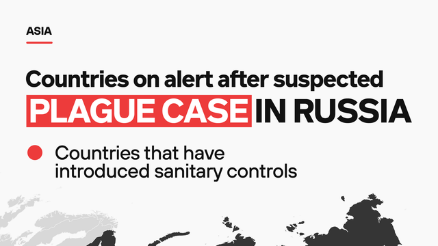 Russia denies plague outbreak after lab worker's death; Central Asian countries tighten border checks anyway