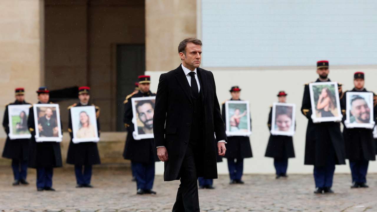 Tribute ceremony in Paris to the French victims in Hamas attacks