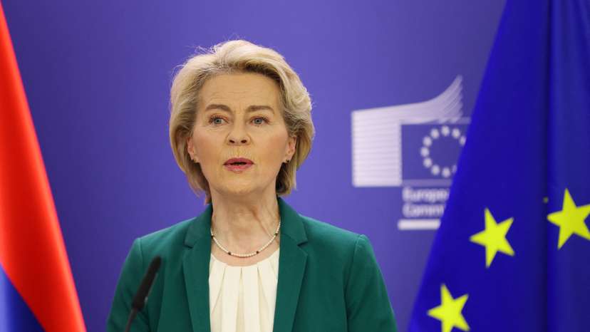 U.S. Secretary of State Antony Blinken and EU Commission President Ursula von der Leyen meet with Armenian PM Nikol Pashinyan in Brussels