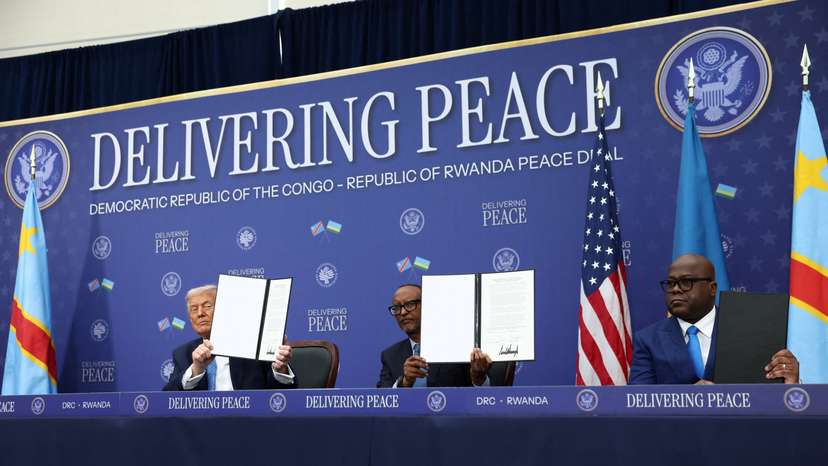U.S. President Trump hosts leaders of Congo and Rwanda, in Washington