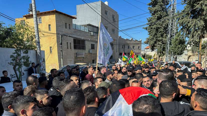 Funeral of a Palestinian who was killed in Israeli settler raid in the West Bank