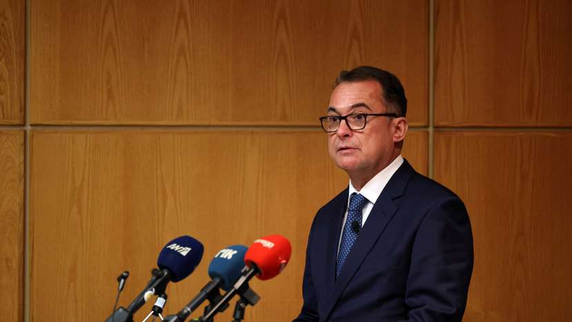Joachim Nagel, President of the Deutsche Bundesbank speaks at an event in Central Bank of Cyprus in Nicosia