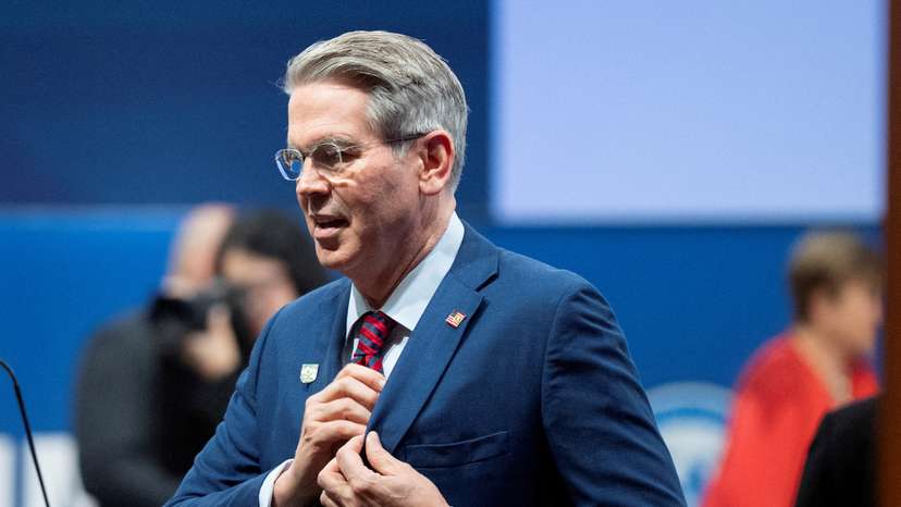 FILE PHOTO: IU.S. Treasury Secretary Scott Bessent at the IMF and World Bank's Spring Meetings 2025 in Washington, D.C.