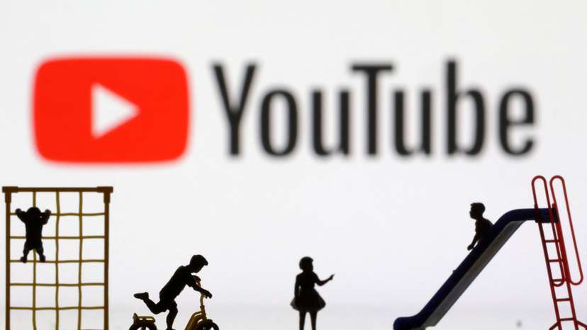 Illustration shows Youtube logo