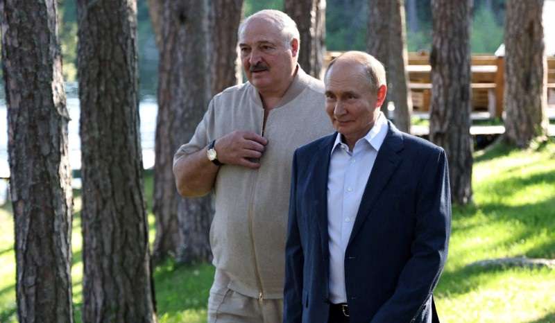 FILE PHOTO: Russian President Putin and his Belarusian counterpart Lukashenko visit Valaam in the Republic of Karelia