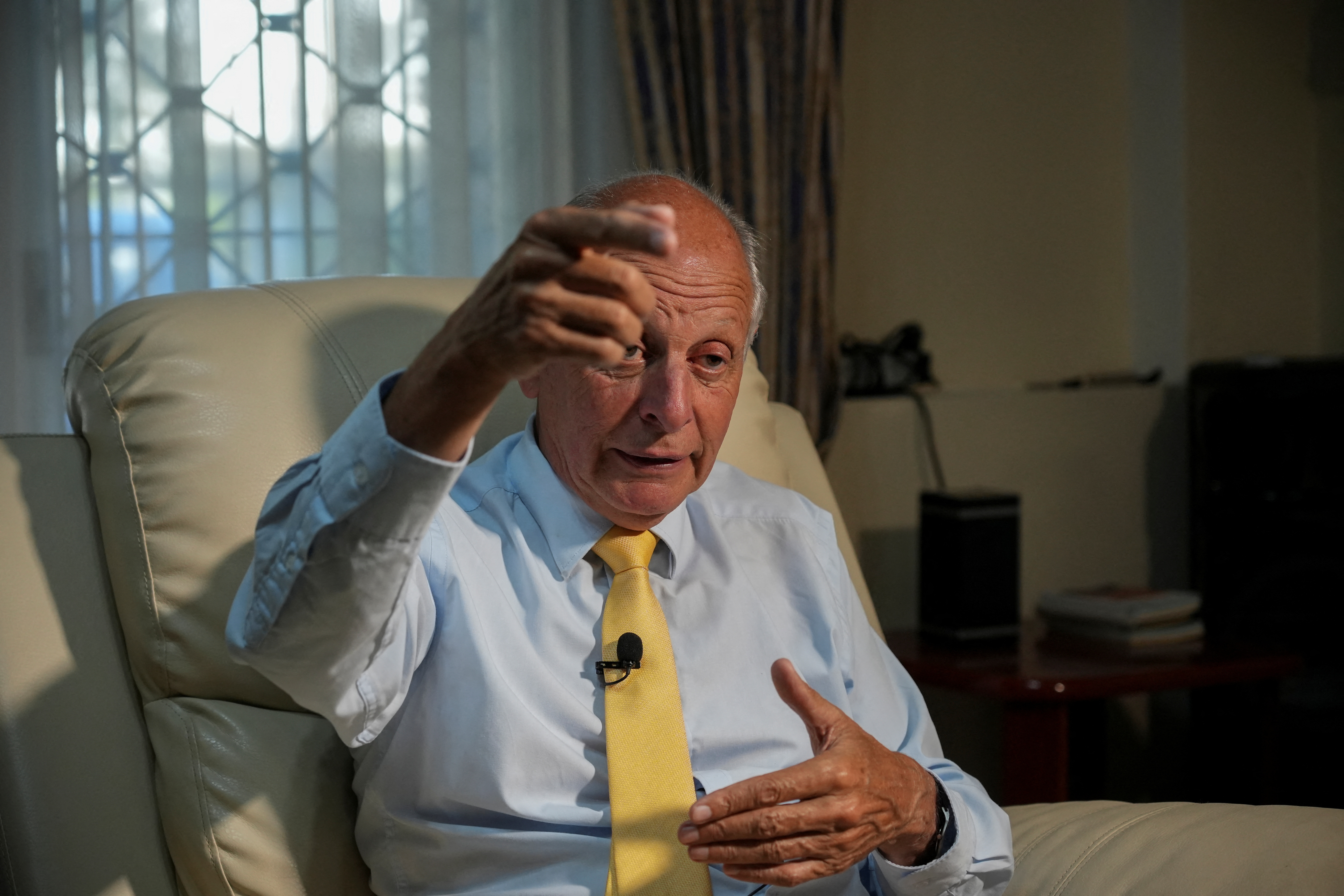 Gustavo Salle, a lawyer and recently elected congressman, speaks to Reuters