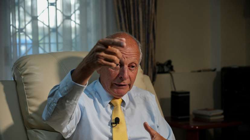 Gustavo Salle, a lawyer and recently elected congressman, speaks to Reuters